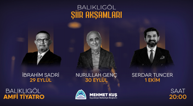 Eyyübiye Belediyesi Balıklıgöl Şiir Akşamları Başlıyor