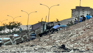 Eyyübiye'de kamyonun freni patladı,  3 yaralı