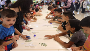 Kızılkoyun Nekropol'ünde Barış İçin Balonlar Gökyüzüne Bırakıldı