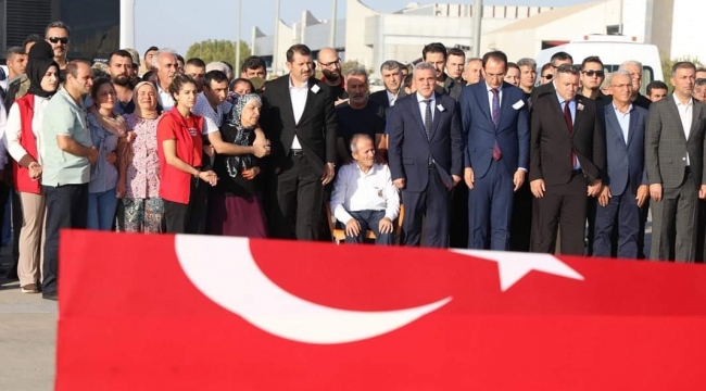 Şanlıurfa'da şehit düşen İsmet Aybek memleketime uğurlandı 
