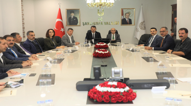 Şanlıurfa Valiliğinde DSİ Genel Müdürlüğü Değerlendirme Toplantısı Gerçekleştirildi
