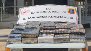 Urfa"da kaçak sigara ve çay ele geçirildi 
