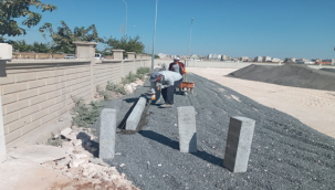 Viranşehir Oto Galericiler Sitesinde Kilitli Parke Taşı Çalışması