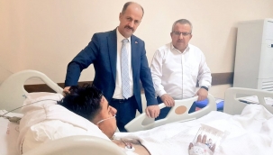 Başkan Yavuz Yaralı Askeri Hastanede Ziyaret Etti