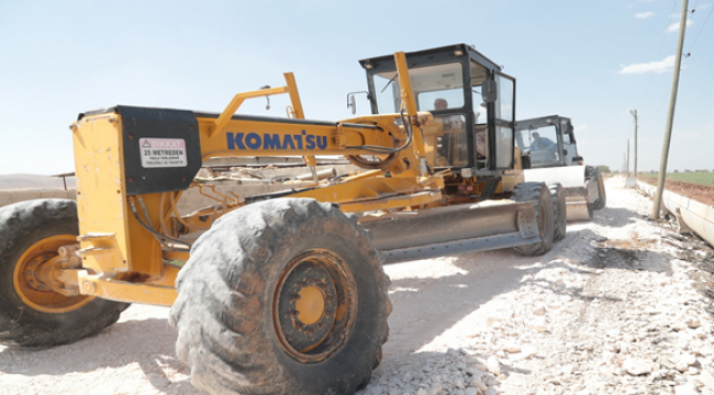 Eyyübiye Kırsalında Yol Çalışmaları Hızla Devam Ediyor