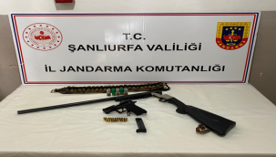 Şanlıurfa'da uzun namlulu silah ele geçirildi