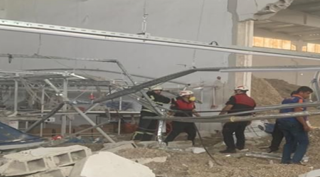 Şanlıurfa Organize Sanayi Bölgesinde göçük meydana geldi