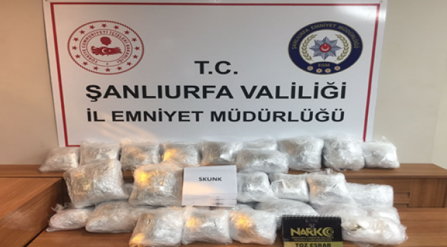 Urfa'da uyuşturucu operasyonu, 1 gözaltı