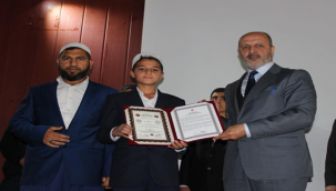 21 Öğrenciye Hafızlık Belgesi Verildi