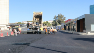 Abide Kavşağı Yan Yollarda Asfalt Çalışması