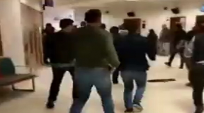 Eyyübiye hastanede sopalı tekmeli kavga