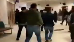 Eyyübiye hastanede sopalı tekmeli kavga