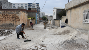 Hilvan'da Yol Yapım Çalışmaları