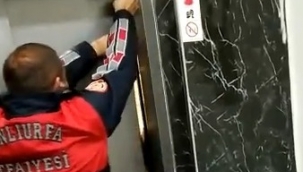 Şanlıurfa'da Asansör'de Kurtarma Operasyonu