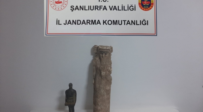 Şanlıurfa'da Sümerler dönemine ait heykel yakalandı