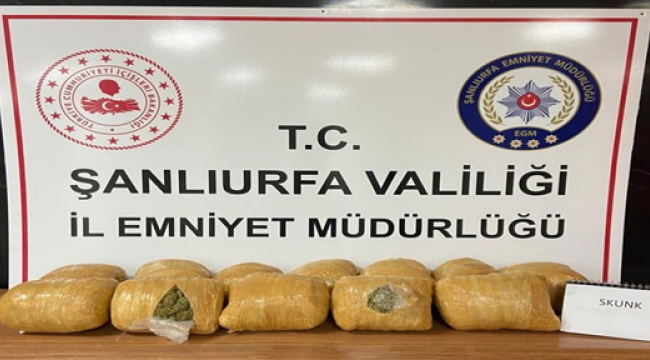 Şanlıurfa'da uyuşturucu operasyonu
