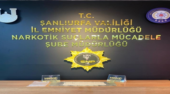 Şanlıurfa'da uyuşturucu operasyonu