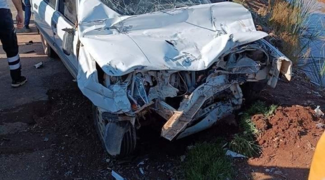 Urfa"da trafik kazası, 2 yaralı