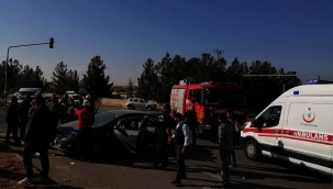 Urfa"da trafik kazası, 3 yaralı