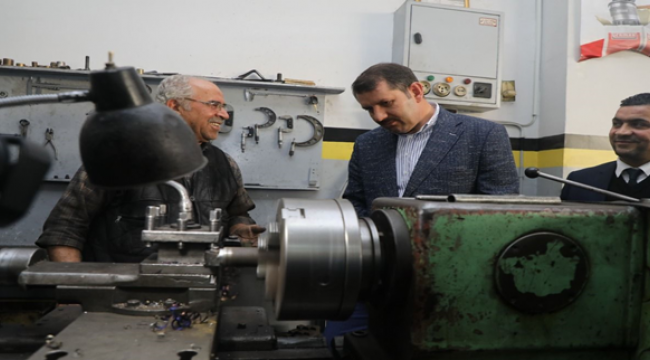 Vali Ayhan,  Sanayi esnafını ziyaret etti