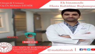 Haliliye ek hizmet binamızda ortopedi polikliniği hizmete açıldı