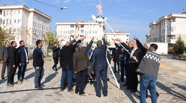 Hilvan TOKİ Konutlarına Doğalgaza Kavuştu