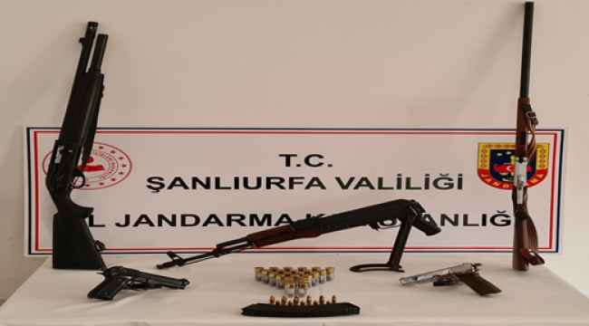 Şanlıurfa'da çok sayıda silah ve Mühimmat yakalandı