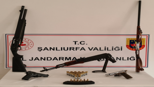 Şanlıurfa'da çok sayıda silah ve Mühimmat yakalandı