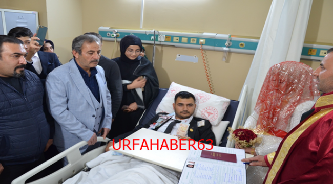 Şanlıurfa' da Kazada damadın ayakları kırıldı, nikâhları hastanede kıyıldı