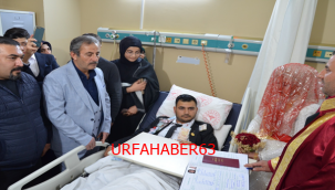 Şanlıurfa' da Kazada damadın ayakları kırıldı, nikâhları hastanede kıyıldı