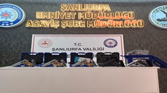 Şanlıurfa'da silah operasyonu