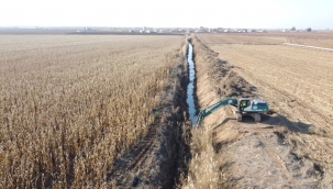 Şanlıurfa'da tahliye kanalları temizleniyor