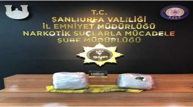 Şanlıurfa'da uyuşturucuya geçit yok