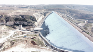 Birecik Mezra Göleti şantiye çalışmaları devam ediyor