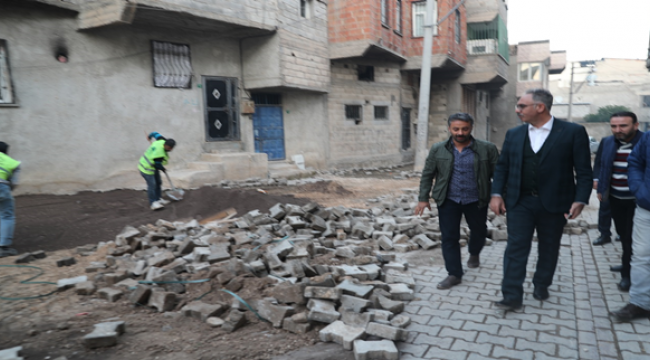 Eyyübiye'de Doğalgaz Ulaştırılan Sokaklar Yeniden Düzenleniyor