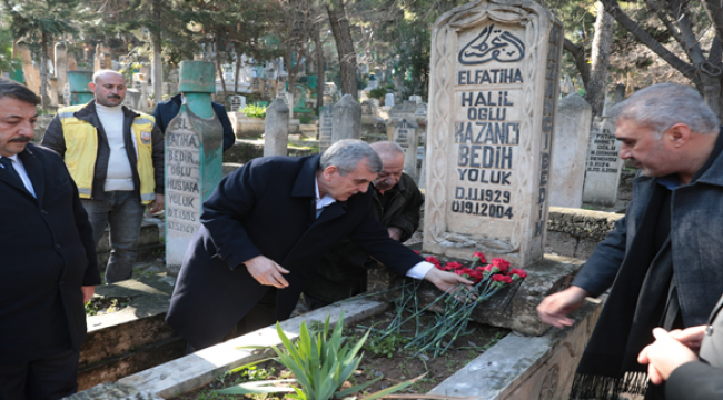Kazancı Bedih mezarı başında anıldı