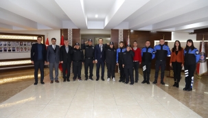  Özel çocuklar Emniyet müdürlüğünü ziyaret etti 