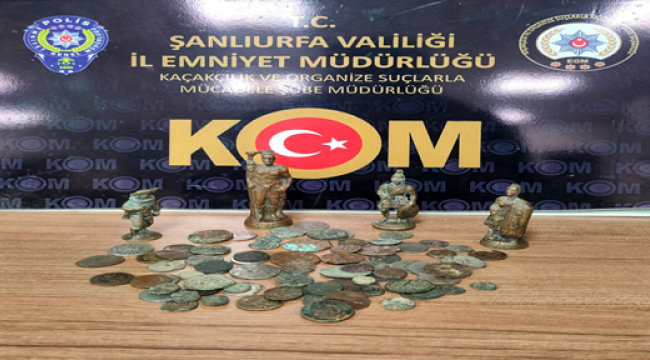 Şanlıurfa'da 88 obje ele geçirildi