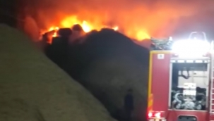 Şanlıurfa'da çırçır fabrikasında korkutan yangın