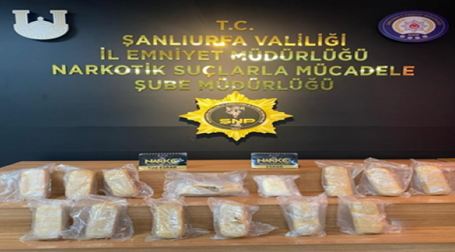 Şanlıurfa'da çok sayıda uyuşturucu madde ele geçirildi