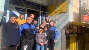 Şanlıurfa'da polislerden anlamlı ziyaret
