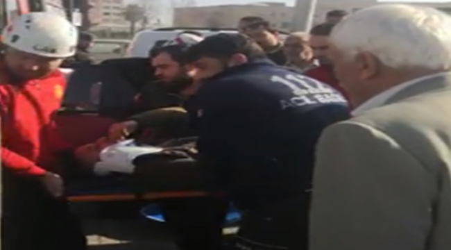 Şanlıurfa'da sıkışmalı kaza!