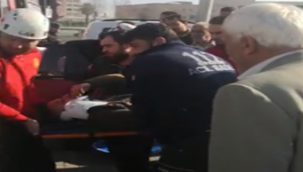 Şanlıurfa'da sıkışmalı kaza!