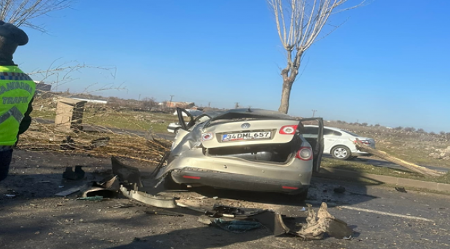 Şanlıurfa- Siverek yolunda kaza, 2 yaralı