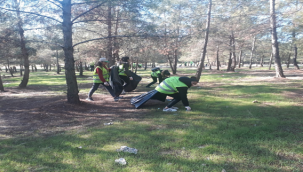 "Yeşil Adım Sıfır Atık" Projesinde Orman temizliği