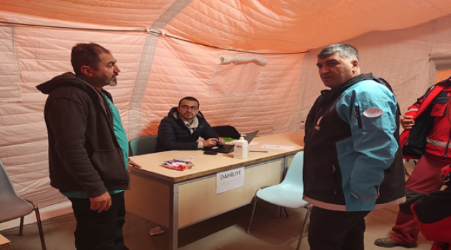 Afetzedelere mobil sağlık hizmeti