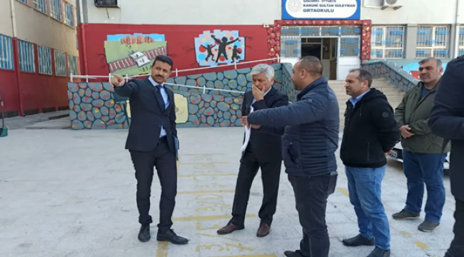 Az Hasarlı Okullarda Güçlendirme Çalışmaları Devam Ediyor
