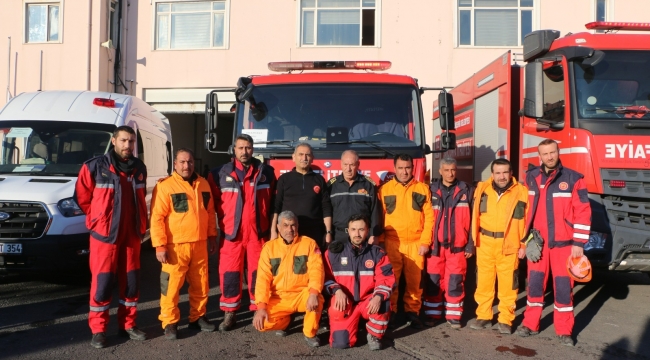 KAHRAMAN ŞANLIURFALI İTFAİYE ERLERİ ADIYAMAN'DA 