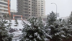 Şanlıurfa'da yoğun kar yağışı başladı