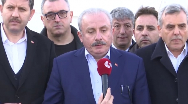 TBMM Başkanı Şentop'tan Şanlıurfa'daki depremzedelere ziyaret